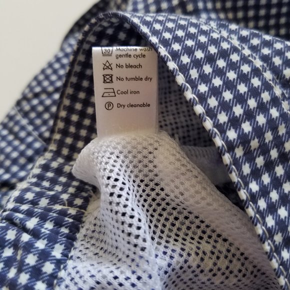 NWT Men's Pal Zileri Blue Checked Swim Trunks Swim Shorts Swimwear Size 54 - Picture 6 of 10